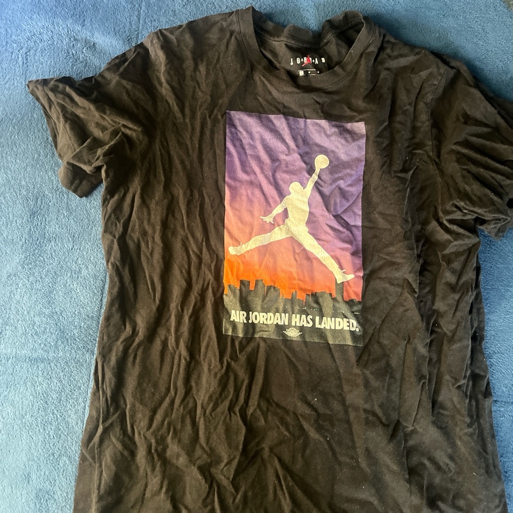 Jordan Black Short Sleeve Tee with Jumpman Graphic